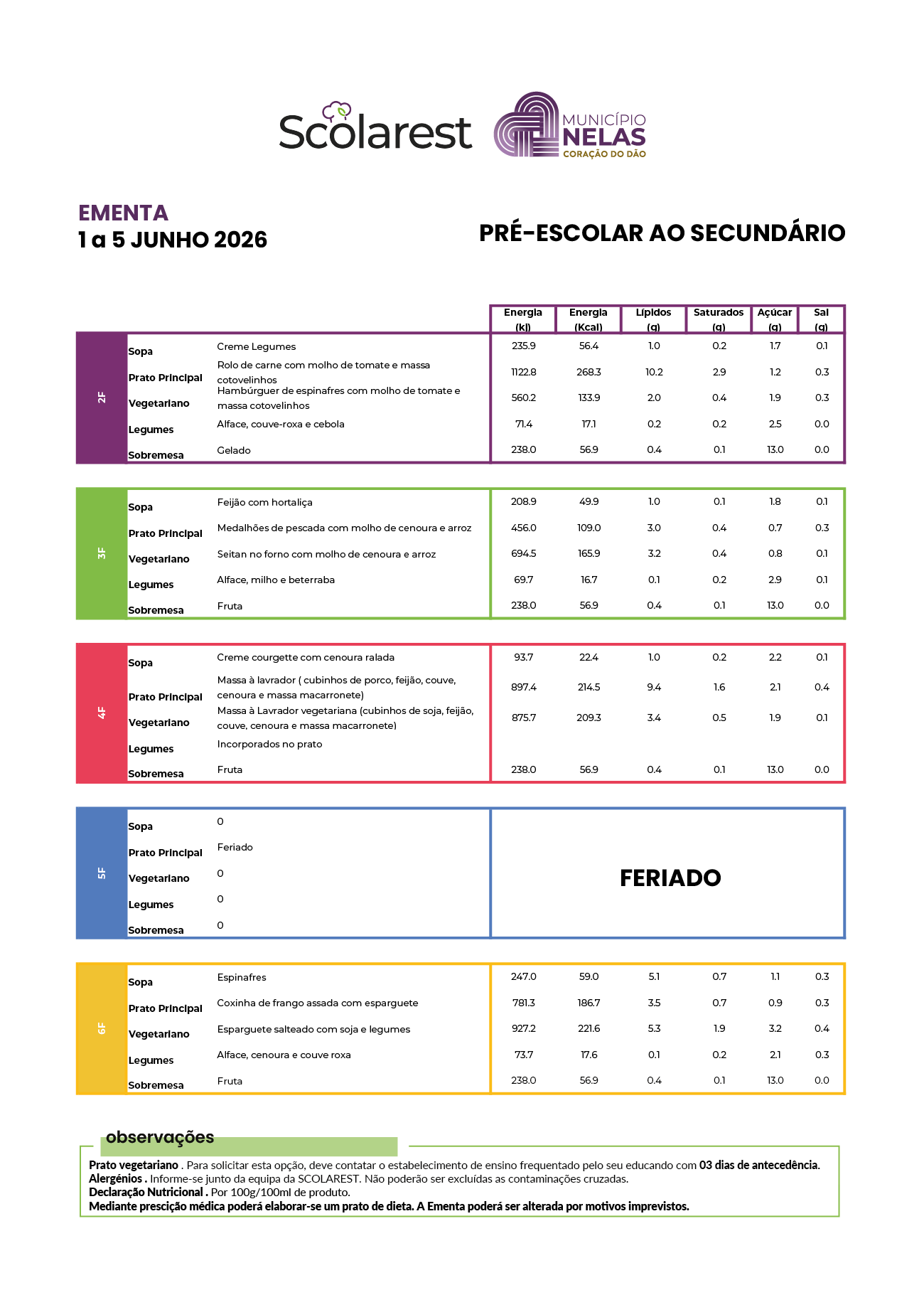 Ementa #1